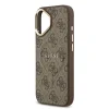  iPhone 17 Barna Guess PU Leather 4G Gold Frame MagSafe tok thumbnail