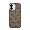 iPhone 17 hnedé Guess PU Leather 4G Gold Frame MagSafe puzdro thumbnail