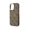 iPhone 17 hnedé Guess PU Leather 4G Gold Frame MagSafe puzdro thumbnail