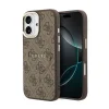 iPhone 17 hnedé Guess PU Leather 4G Gold Frame MagSafe puzdro thumbnail
