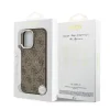 iPhone 17 hnedé Guess PU Leather 4G Gold Frame MagSafe puzdro thumbnail