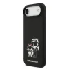  iPhone 17 Air Fekete Karl Lagerfeld Liquid Silicone K&CH Sketch MagSafe tok thumbnail