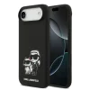  iPhone 17 Air Fekete Karl Lagerfeld Liquid Silicone K&CH Sketch MagSafe tok