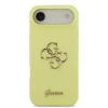  iPhone 17 Air Sárga Guess Liquid Silicone 4G Metal Logo tok thumbnail