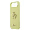  iPhone 17 Air Sárga Guess Liquid Silicone 4G Metal Logo tok thumbnail