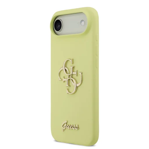  iPhone 17 Air Sárga Guess Liquid Silicone 4G Metal Logo tok - 2