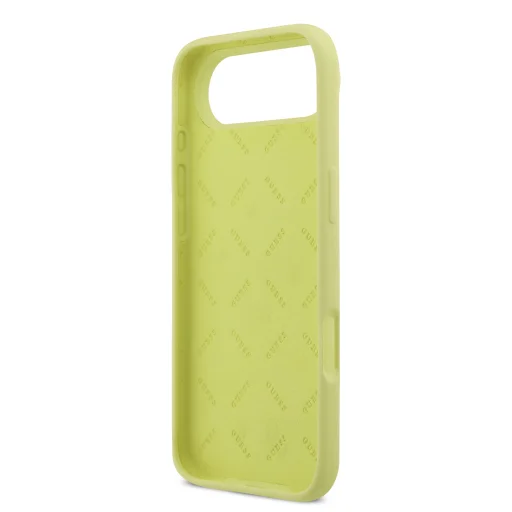  iPhone 17 Air Sárga Guess Liquid Silicone 4G Metal Logo tok - 6