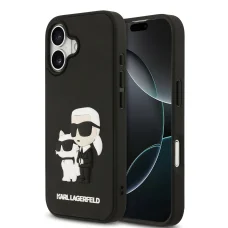  iPhone 17 Karl Lagerfeld 3D Rubber Karl és Choupette tok
