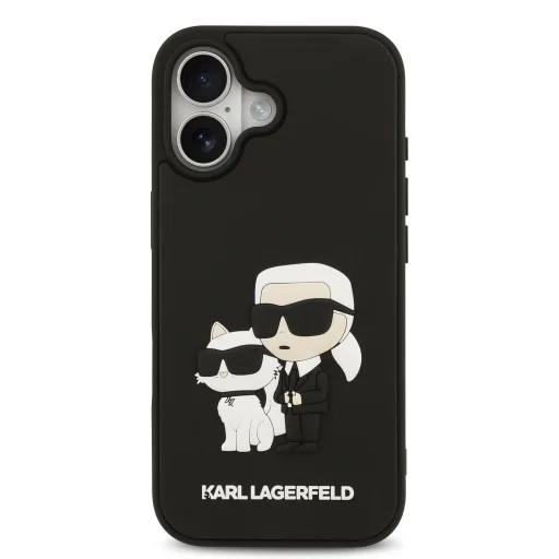  iPhone 17 Karl Lagerfeld 3D Rubber Karl és Choupette tok - 3