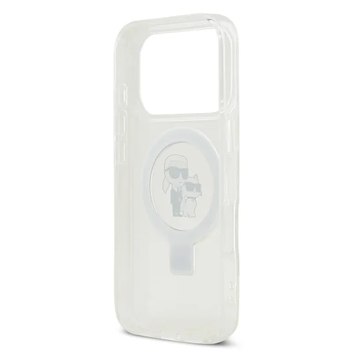  iPhone 17 Pro Fehér Karl Lagerfeld Ringstand Karl és Choupette MagSafe tok - 6
