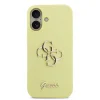  iPhone 17 sárga Guess Liquid Silicone 4G Metal Logo tok thumbnail