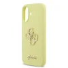  iPhone 17 sárga Guess Liquid Silicone 4G Metal Logo tok thumbnail