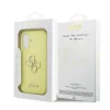  iPhone 17 sárga Guess Liquid Silicone 4G Metal Logo tok thumbnail