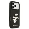  iPhone 17 Pro Fekete Karl Lagerfeld 3D Rubber Karl és Choupette tok thumbnail