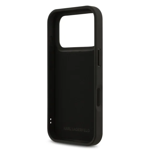  iPhone 17 Pro Fekete Karl Lagerfeld 3D Rubber Karl és Choupette tok - 6