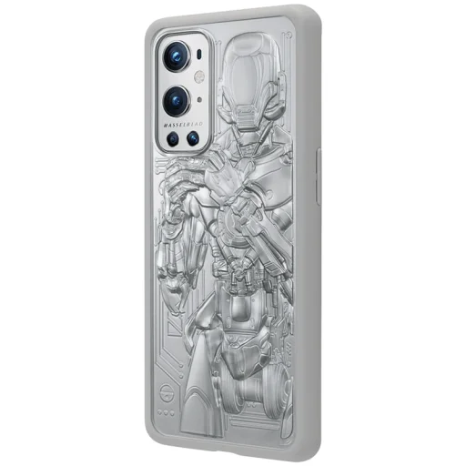 Egyedi Droid Bumper tok OnePlus 9 Pro, Ezüst 5431100218 tok - 2