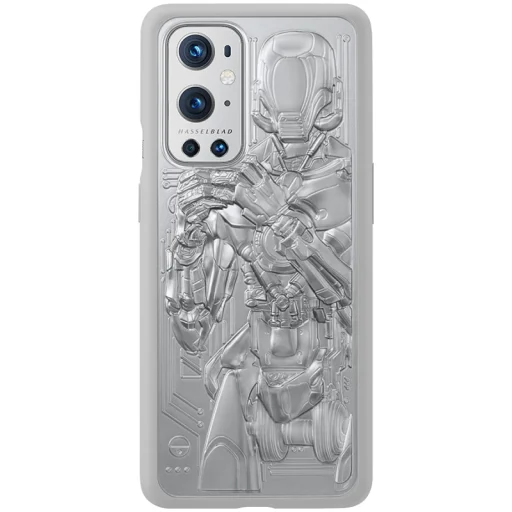 Egyedi Droid Bumper tok OnePlus 9 Pro, Ezüst 5431100218 tok - 1