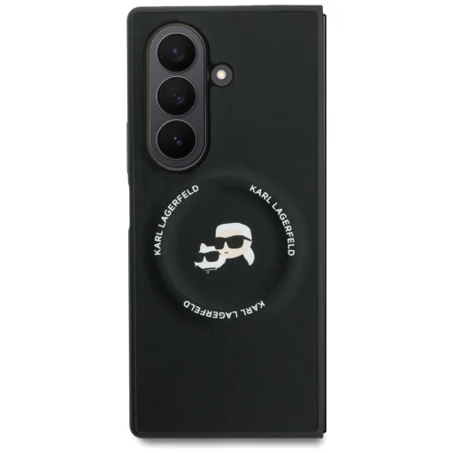  Samsung Galaxy Z Fold 7 Karl Lagerfeld Karl&Choupette Logó MagSafe fekete tok - 2