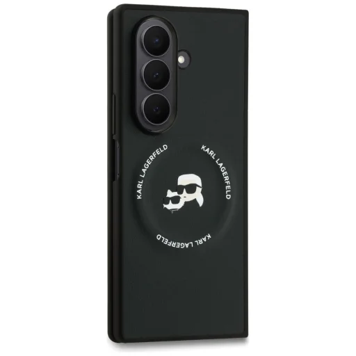  Samsung Galaxy Z Fold 7 Karl Lagerfeld Karl&Choupette Logó MagSafe fekete tok - 5