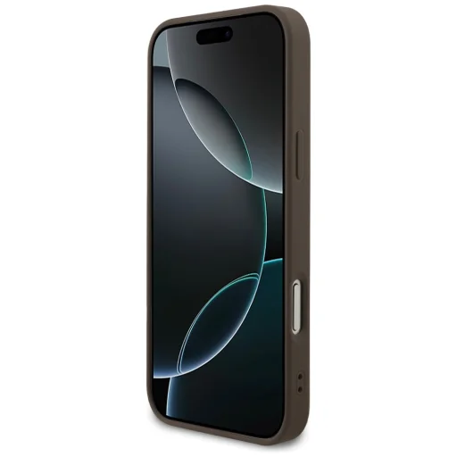  iPhone 17 Pro Max Guess 4G Kis Klasszikus Logo MagSafe barna tok - 5