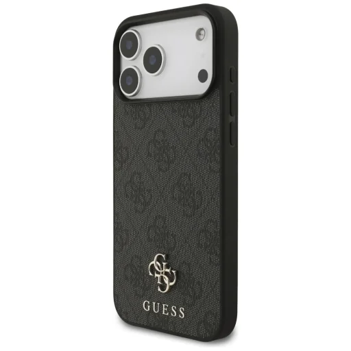  iPhone 17 Pro Max Guess 4G Kis Klasszikus Logo MagSafe tok fekete - 2