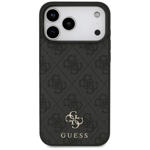  iPhone 17 Pro Max Guess 4G Kis Klasszikus Logo MagSafe tok fekete - 3
