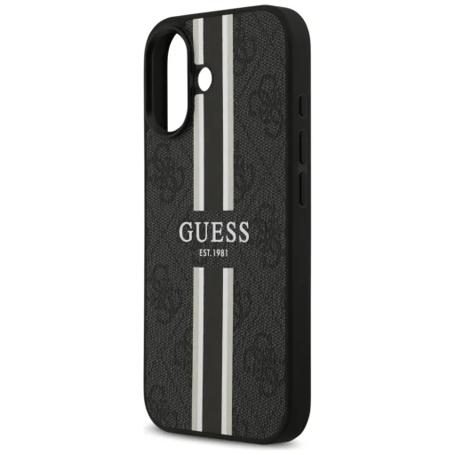  iPhone 17 fekete Guess 4G Printed Stripes MagSafe tok - 6