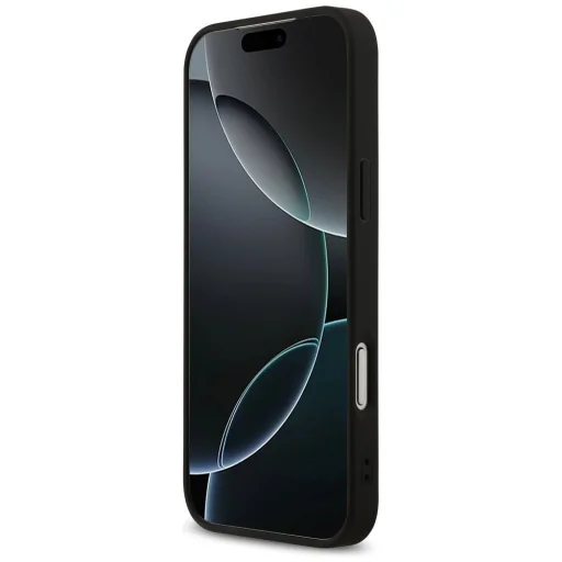  iPhone 17 Pro Max Guess 4G nyomott csíkos fekete MagSafe tok - 5