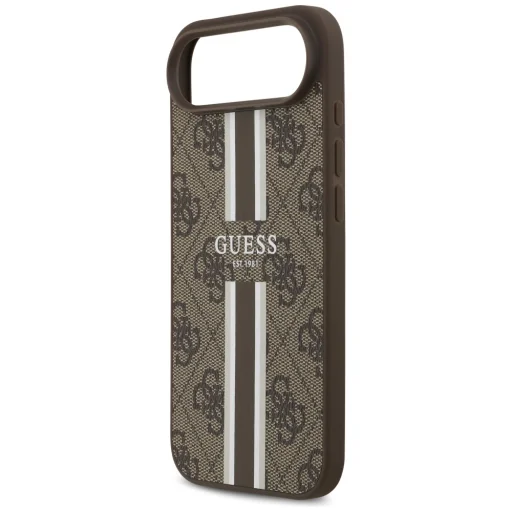  iPhone 17 Barna Guess 4G Printed Stripes MagSafe tok - 6