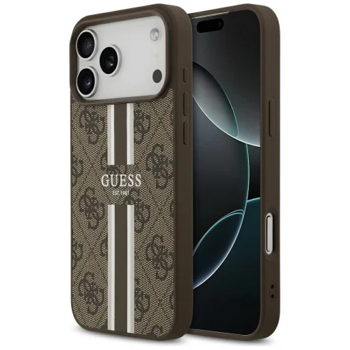  iPhone 17 Pro Max Guess 4G Printed Stripes MagSafe tok barna - 1