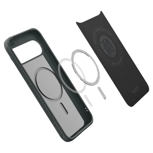 Google Pixel 10 Pro Spigen Liquid Air Mag Magsafe tok Abyss Zöld - 8