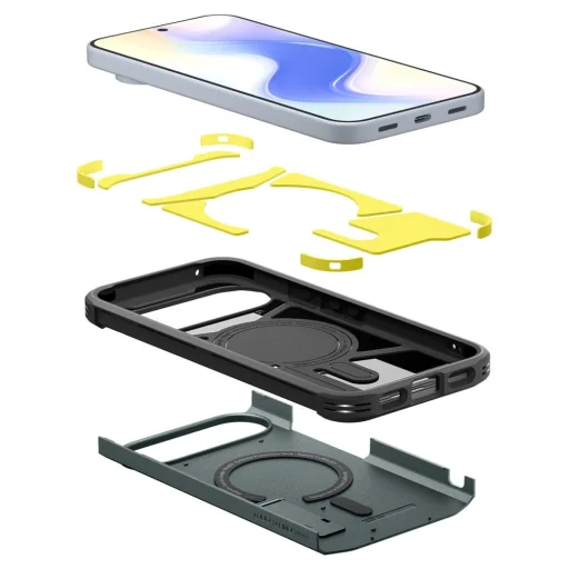 Google Pixel 10 / 10 Pro Spigen Tough Armor Mag Magsafe tok Abyss zöld - 9