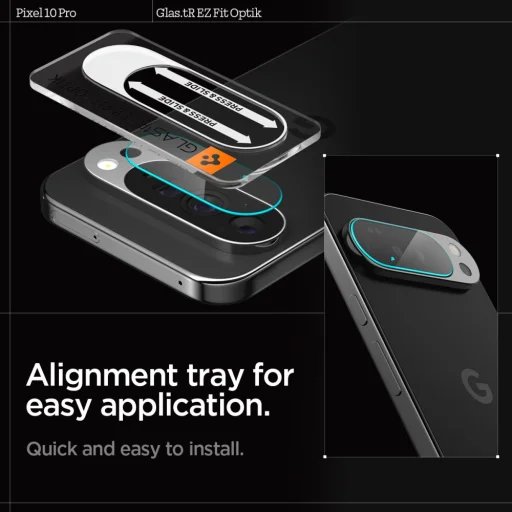 Google Pixel 10 Pro Spigen Optik Glas.tr kamera üvegfólia 2 db - Kristálytiszta - 15
