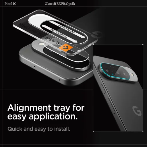 Google Pixel 10 Spigen Optik Glas.tr Kamera üvegfólia 2 darab - Kristálytiszta - 15