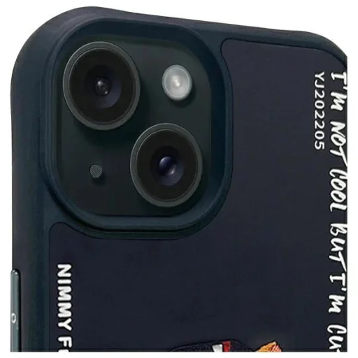 Nimmy Szemüveges Menő Macska tok az iPhone 15-hez - fekete tok - 3