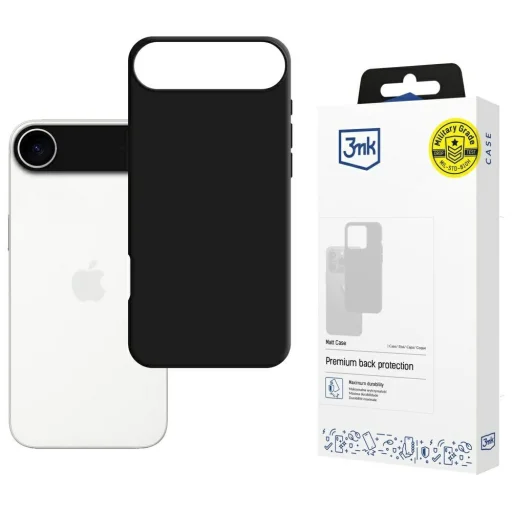 iPhone 17 Air tok 3MK Matt tok fekete - 1