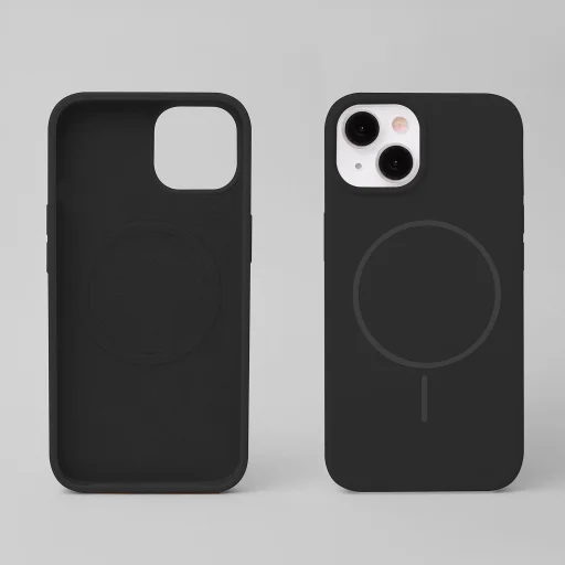 Szilikon Vékony Mag tok iPhone 15 Pro Max 6,7" fekete tok - 2