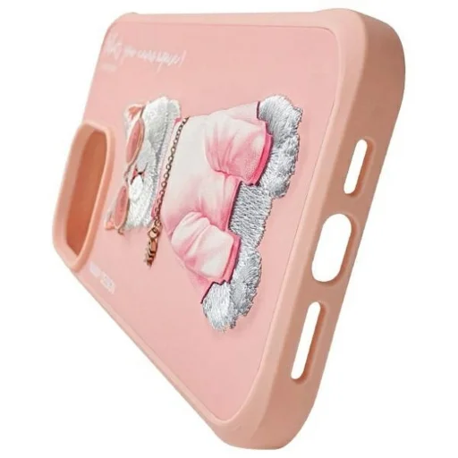 Nimmy Glasses Cool Cat tok iPhone 15 Pro Max - Rózsaszín tok - 6