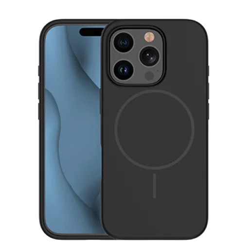 Szilikon vékony mágneses tok iPhone 17 6,3" fekete tok - 10