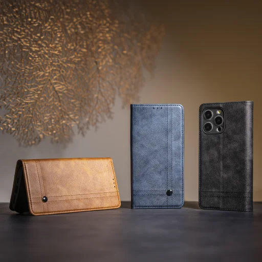 Smart Seam fliptok Xiaomi Redmi Note 14 Pro 4G (Global) sötétkék - 8