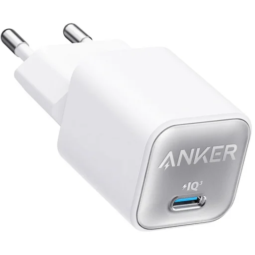 Hálózati Töltő Anker 511 Nano 3, 30W, 3A, 1 x USB-C, Fehér A2147G21 - 1
