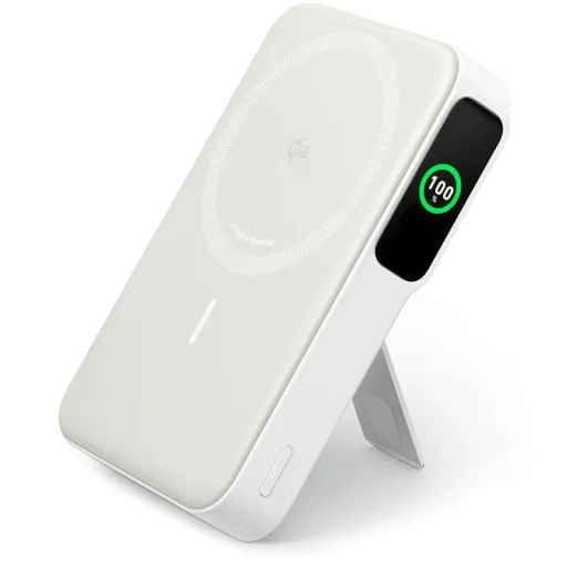 Powerbank Anker MagGo, 10000mAh, 27W, PD + FQI, Fehér A1654G21 MagSafe - 1