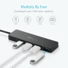 USB-C Hub Anker, 4 x USB-A 3.0, Fekete A8309G11 thumbnail