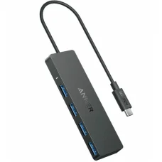 USB-C Hub Anker, 4 x USB-A 3.0, Fekete A8309G11