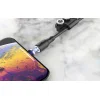 Magnetikus 3 az 1-ben USB kábel Foneng X62, USB-C / Lightning / Micro USB, 2.4A, 1m (Fekete) thumbnail