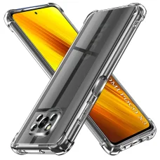 Xiaomi Poco X3 / Poco X3 NFC / Poco X3 Pro Shockproof Clear Silicone Techsuit - Átlátszó tok