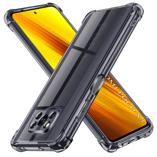 Xiaomi Poco X3 / Poco X3 NFC / Poco X3 Pro Smoke Black Techsuit Shockproof Clear Silicone tok - 1