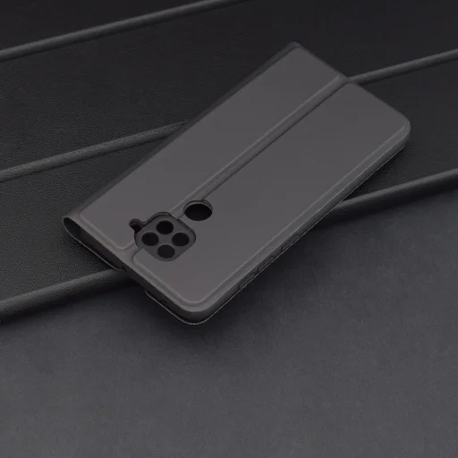 Xiaomi Redmi Note 9 / Redmi 10X 4G Fekete Techsuit Magskin Book tok - 2