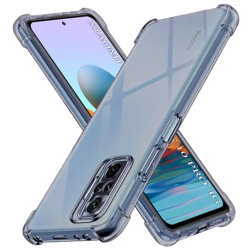 Xiaomi Redmi Note 10 Pro / Note 10 Pro Max Smoke Black Techsuit - Shockproof Clear Silicone tok - 1