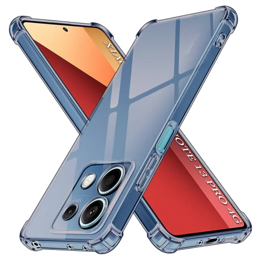 Xiaomi Redmi Note 13 Pro 4G / Poco M6 Pro 4G Smoke Black Techsuit - Shockproof Clear Silicone tok - 1